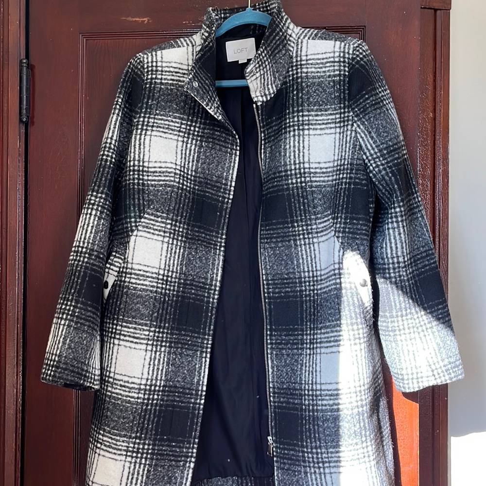 Loft wool blend coat